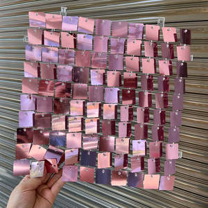 Décorations de fête, d'anniversaire et de mariage : Panneaux de fond scintillants argentés pour mariages et événements, murs de paillettes. - Product Image 6