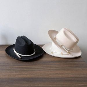Casquettes personnalisées en gros, 100% laine, sombreros, chapeau de cowboy old school pour hommes et femmes, chapeau Fedora classique vintage - Product Image 2
