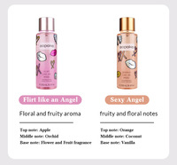 Vente en Gros Brume Corporelle Luxe 250ml Fruité & Floral Parfum Frais aux Phéromones Vicsecret pour Femme