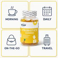 Gummies Probiotiques Naturels Marque Blanche – Probiotiques de Haute Qualité pour la Régulation Intestinale, Soutien Immunitaire et Énergétique