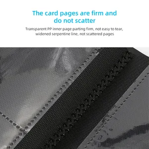 4-9-12 Pocket Premium Cards Boxes Pu Leather Box Pu Lining For Shoes Trading Card Binder Plastic Trading Cards Binder 4 Pocket