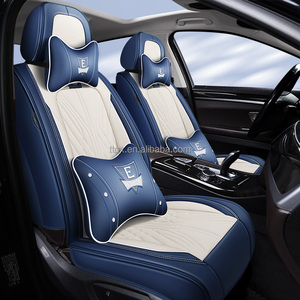 Housses de siège de voiture universelles en cuir Nappa avec support lombaire intégré, respirantes, adaptées aux Citroën <span class=keywords><strong>C3</strong></span> C4 C5 <span class=keywords><strong>Aircross</strong></span> Berlingo Cactus - Product Image 3