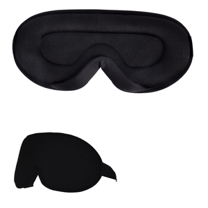 Masque de sommeil 3D occultant en coton avec ailette nasale creuse, sans pression, respirant, sangle élastique, style tendance pour une protection du sommeil profond - Product Image 2