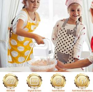 Batidora de mano y de mesa de acero inoxidable para repostería con tazón, ideal para amasar pan y pasteles en el hogar y la cocina. - Product Image 4