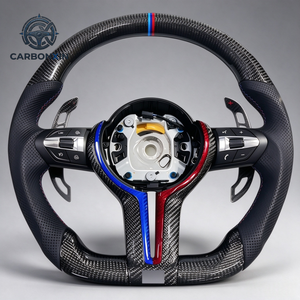 Volante Personalizado para M3 E92 F30 F10 - Fibra de Carbono Deportiva con Función de Calefacción, Agarre Estándar, Plug & Play - Product Image 3