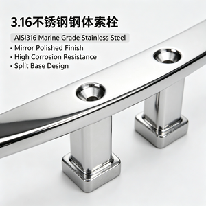คลีทสแตนเลส AISI316 สำหรับเรือยอชท์และเรือเดินทะเล - Product Image 4
