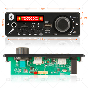 Placa decodificadora de MP3 <span class=keywords><strong>Bluetooth</strong></span> 5,0 DC 5V, reproductor de MP3 inalámbrico para coche, micrófono manos libres USB, grabación, Radio TF FM, memoria de apagado - Product Image 5
