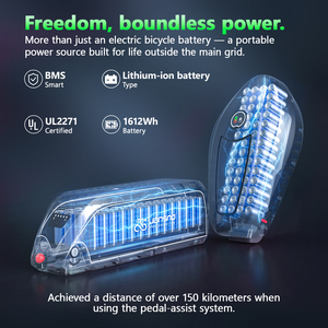 จักรยานไฟฟ้า X80Pro ระบบเบรกไฮดรอลิก แบตเตอรี่คู่ สำหรับขี่ออฟโรด ขึ้นเนินชันชัน ขนาด 20 นิ้ว สำหรับผู้ใหญ่ - Product Image 4