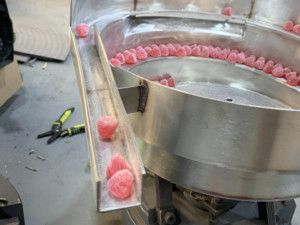 Gepolijste 304 roestvrijstalen trilvoederbak voor snoep - Product Image 2