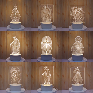 3D Illusion lamparas Kid của phòng trang trí nội thất ánh sáng ban đêm Acrylic bảng bàn cơ sở LED Đèn - Product Image 2