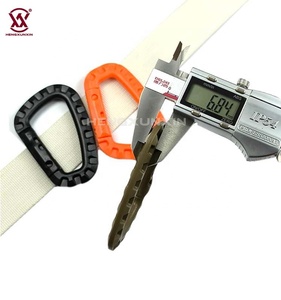 Suministro de Fábrica Ganchos de Mosquetón de Plástico Tácticos Mosquetones de Plástico Negros Clip de Plástico Mosquetón a Presión - Product Image 6