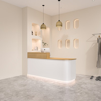 Nouveau design Bureau d'accueil durable Bureau de réception moderne pour petit bureau Service à la clientèle Comptoir de réception pour salon de beauté