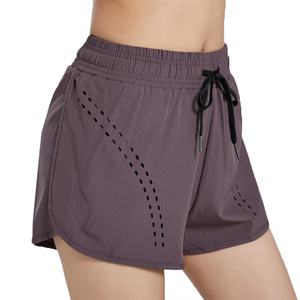 Pantalones Cortos Deportivos de Doble Capa Personalizados para Mujer, Transpirables, de Color Sólido, Ropa de Motocicleta, Pantalones Cortos Holgados y Cómodos - Product Image 1