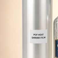 Film rétractable POF ultra-transparent en gros d'usine, taux de rétraction supérieur, perforé, livraison rapide pour l'emballage de bouteilles de bière artisanale