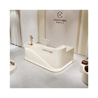 Vente chaude MDF Caisse Enregistreuse Wrap Comptoir Stand Caisse Enregistreuse Comptoir avec Verrouillage Vitrine