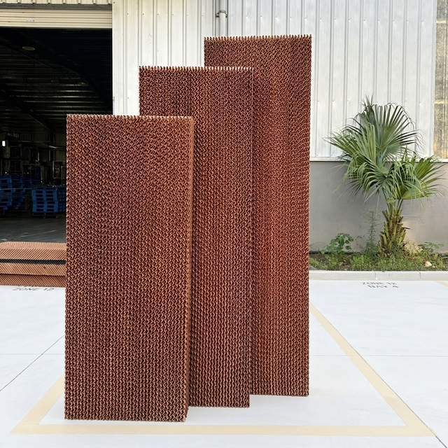 New Heavy Duty 1500x600x150mm Black Polymer Cellulose Honeycomb Evaporative Cooling Pad HME H03 10kg Water Cooling 1 Year