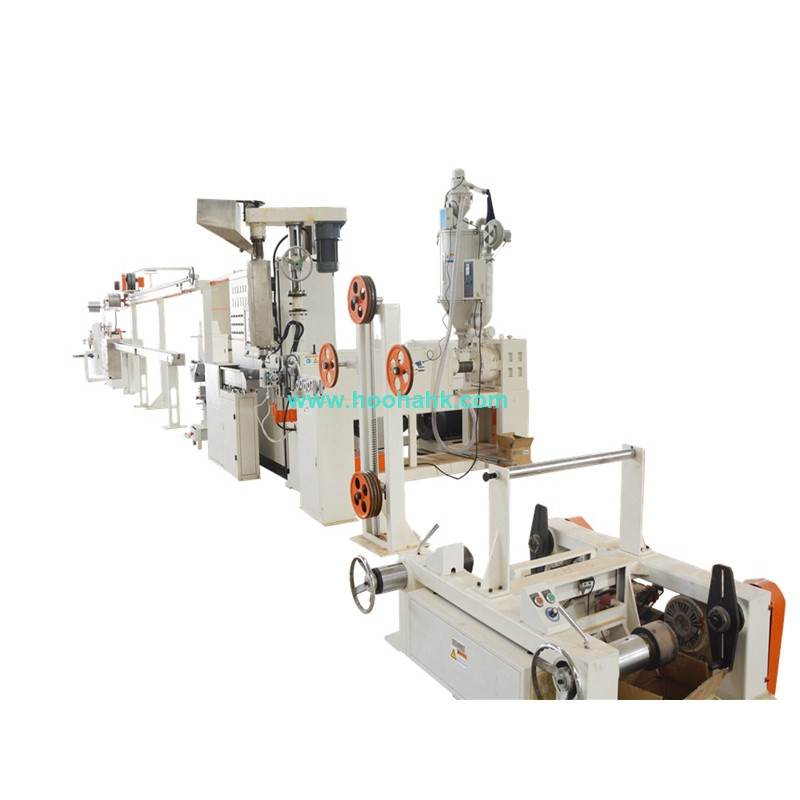 50MM Cat5 Cat6 Lan Cable Making Machine Wire And Cable Machinery HDPE material Insulation Network Cable Extruding