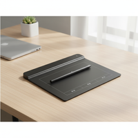 Tablette de signature USB 6*4 pouces pour ordinateur, 2048 niveaux de pression, 200 PPS, résolution 5080 LPI, matériau ABS, pour signature de documents PDF au bureau, en stock