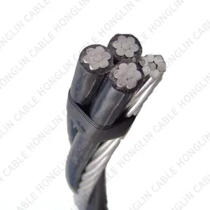 Factory OEM High Quality XLPE PVC Insulated Aluminum Conductor Aerial Bundled overhead ABC Cable