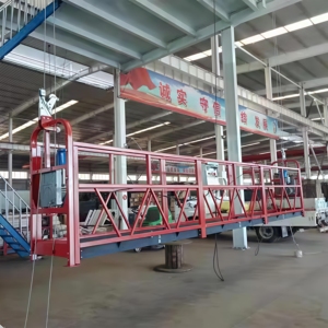 Plateforme de travail suspendue moderne en acier et aluminium, série ZLP, nacelle aérienne pour l'entretien des façades - Product Image 1