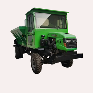 Esparcidor de fertilizante agrícola especializado 4WD 3-Cu.M Equipo de esparcimiento de estiércol de alta eficiencia de descarga trasera de doble disco - Product Image 5