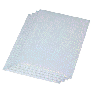 Proveedor de Materiales, Vinilo Autoadhesivo Transparente con Patrón de Amor Holográfico, Laminado Holográfico en Rollo - Product Image 4
