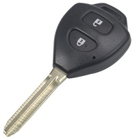 Carcasa de Llave Remota para Auto de 2 Botones/Llave Completa para Toyota Corolla RAV4 Vios Camry, Carcasa de Repuesto con Llave