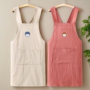 Grembiule in cotone alla moda personalizzabile con logo, stile giapponese, per <span class=keywords><strong>cucina</strong></span> domestica, novità 2026, per influencer, per catering e lavoro - Product Image 1