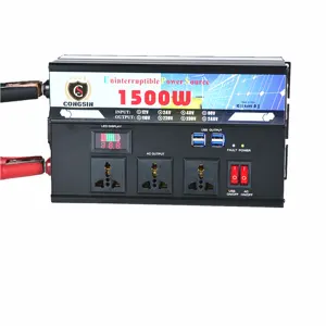 Melhor preço 1500W 3000W 12V 24V 110V 220V DC/AC Modificado Senoidal Power Inverter com função UPS & carregador de bateria