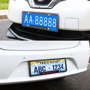 Venta Directa de Fábrica, Marco de Matrícula de Acero Inoxidable, Diseño Personalizado, Soporte para Placas de Automóviles Estadounidenses, Decoración - Product Image 3