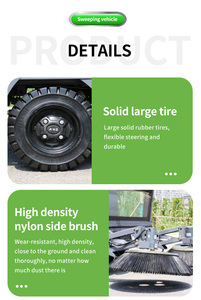 环保型市政清洁设备电动扫地机清洁宽度2.5米，带喷雾枪和高压喷雾功能 - Product Image 5