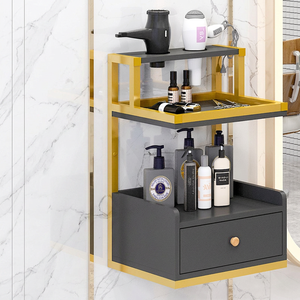 Barber shop <b>tool</b> <b>cabinet</b> beauty salon supplies cart hair salon multi-functional <b>storage</b> rack hair salon workbench - Product Image 3