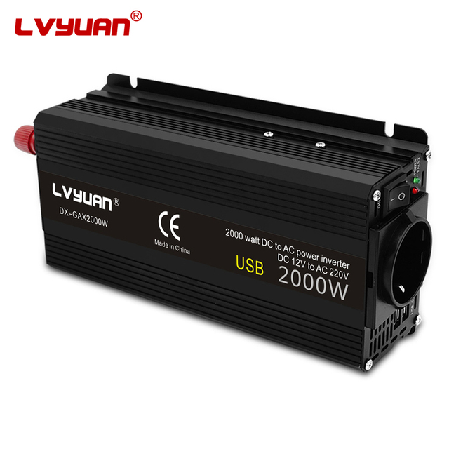 High Conversion 12v Dc Ac Power Inverter Mini 800w 2200w 24v 220v Car Power Inverter