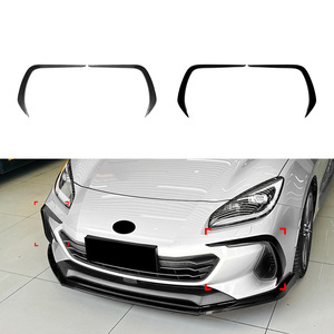 Front Bumper Air Vent <b>Decals</b> Piano Black Carbon Fiber Texture ABS Adhesive <b>Car</b> Stickers for Subaru BRZ 2021+ - Product Image 1