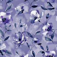 Tela Hutterite 100% Poliéster, Material Grueso de 130 g/m², Estampado Koshibo para Vestidos de Mujer