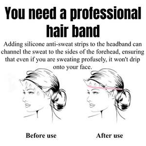 Custom Adjustable Stretch Dry Thin Breathable Soft Yoga Embroidered Terry <strong>Headbands</strong> For Women - Product Image 2