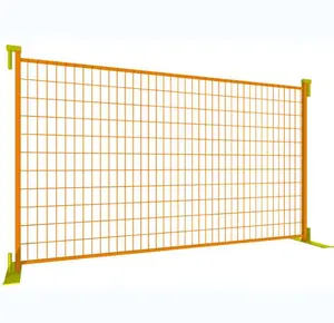 Panneau de clôture temporaire en plastique Canada 8 'x 10 pour chantier, offre spéciale