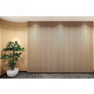 Paneles Acústicos de Madera MDF Europeos Modernos de 2.7m, Color Personalizado, Akupanel 2400x600mm, Listones Curvos, Insonorizantes para Baño de Hotel - Product Image 6