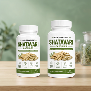 Capsules végétales Shatavari, 60 unités, complément alimentaire naturel à base de plantes pour femmes adultes, soutien immunitaire, équilibre hormonal, antioxydant, cheveux - Product Image 1