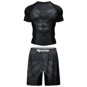 Pantalones de compresión personalizados con estampado 3D, Rashguard, Camisetas ajustadas de kickboxing, Pantalones, Nuevo conjunto de boxeo, Ropa de combate Muay Thai - Product Image 5