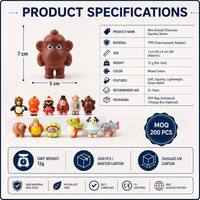 Groothandel Mini Cartoon Squishy Mix Slow Rebound PU Schuim Kawaii Dieren Fruitvormige Stressverlichtende Speelgoed voor Kinderfeestjes OEM
