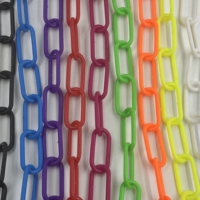Chaîne colorée de contrôle des foules de barrière de chaîne en plastique de sécurité routière pour le but d'avertissement