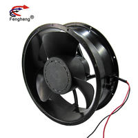 Ventilateur d'extraction industriel sans balais, à cadre rond, haute pression, 10 pouces, 25489x254x89mm, moteur 12/24/48V, 254 V, 254mm