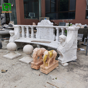 Tavolo Quadrato in Marmo Rosa Antico con Statua d'Angelo Intagliata per <span class=keywords><strong>Giardino</strong></span> - Product Image 3