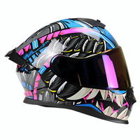 Casco de Motocicleta Integral con Doble Visera Antivaho, Aprobado por el DOT, para Hombres y Mujeres