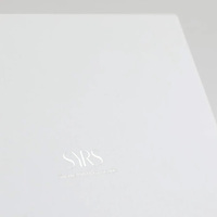 Boîte à tiroir en PVC translucide givré avec logo personnalisé en estampage à chaud, idéale pour l'emballage de cadeaux de mariage