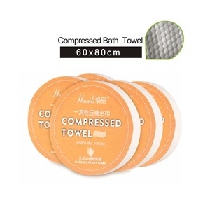 Serviette de bain compressée jetable non tissée, douce, pour spa, voyage, douche, compression, séchage rapide, personnalisable pour hôtel et plage - Product Image 1