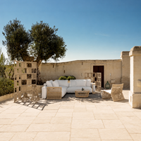Ensemble de canapés modernes en corde tressée pour l'extérieur - Imperméable et résistant au soleil - Meubles de jardin, de terrasse, de villa et de maison d'hôtes