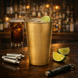 Vasos de Plástico Dorados Bacardi de 197 mm, Desechables, Portátiles, para Fiestas, Estilo Moderno - Product Image 1