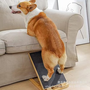 Poste rascador de madera plegable para perros, juguete para el cuidado de las uñas y la limpieza de las patas. - Product Image 3